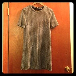 Grey and black stripe T-shirt dress!