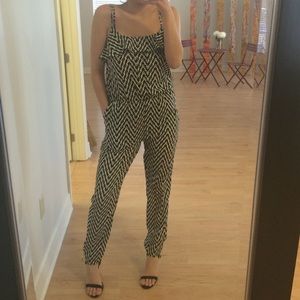 Black & White Boho Jumpsuit