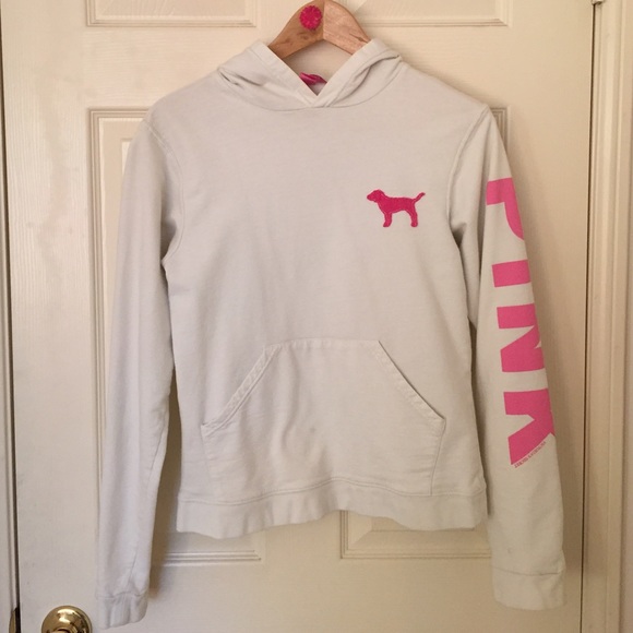vs pink white hoodie