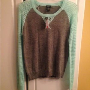 mint and grey rue 21 sweater