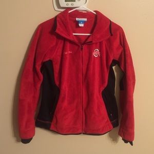 Columbia Ohio State fleece zip up!!