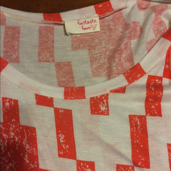 Boutique brand red Aztec tunic top - Picture 2 of 3