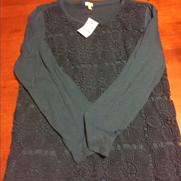 J. Crew factory lace top - Picture 1 of 2
