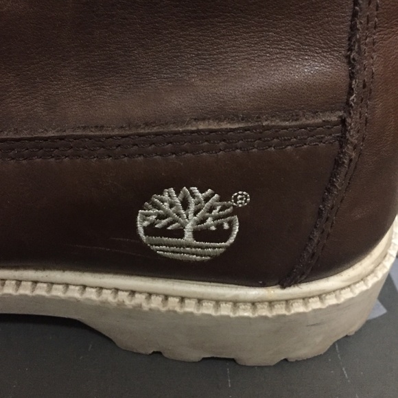 CHOCOLATE LEATHER TIMBERLAND BOOTS SIZE 8 SOLD! - Picture 4 of 4