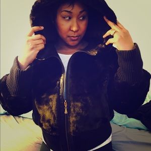 Reversible Baby Phat bomber jacket