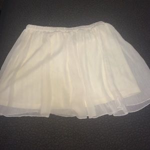 Cream skater skirt