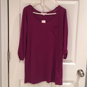 NWT Long purple tunic
