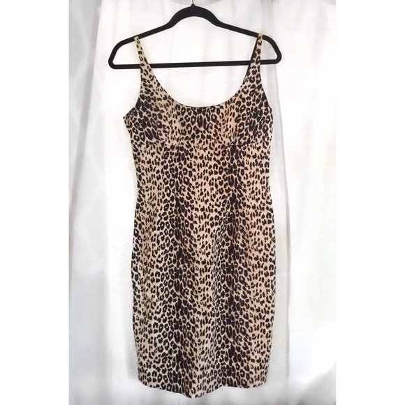 Leopard print bodycon dress