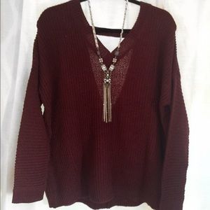 NWT Oxblood sweater