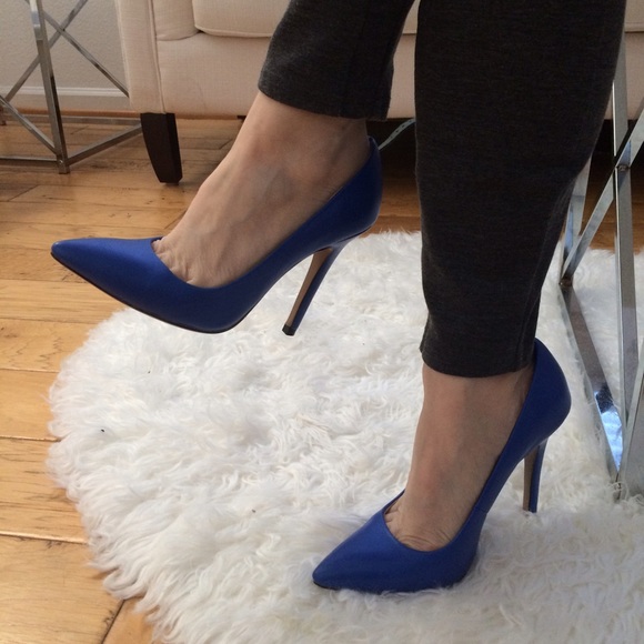 Blue Pumps Heels Wore Once