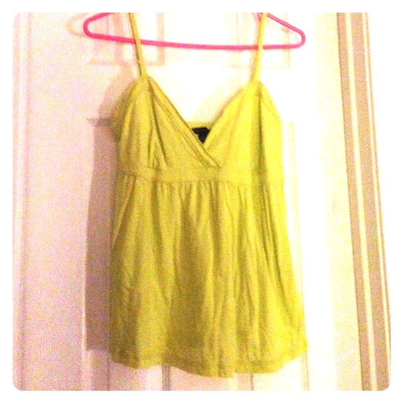 Neon yellow/green flowy tank top