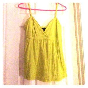 Neon yellow/green flowy tank top