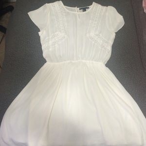 Cream peasant dress