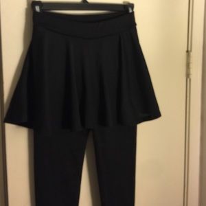 Leggings with skirt attached