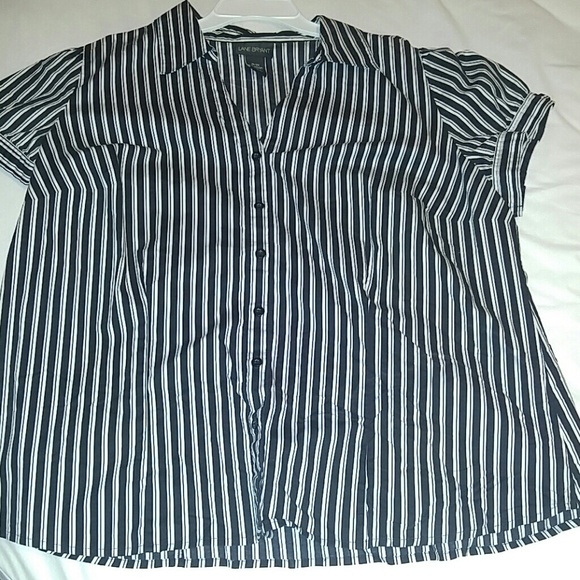 Black & White striped Lane Bryant blouse