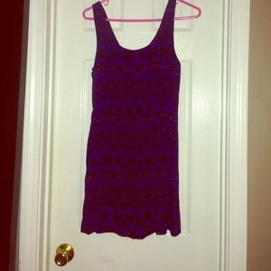 Navy Aztec dress