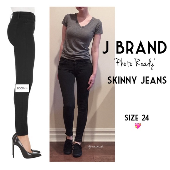 J Brand 811 "PhotoReady" Black Skinnies
