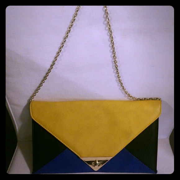 Color Block Faux Street Level Purse - Picture 1 of 2