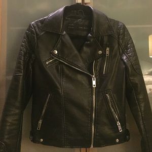 ZARA Leather Jacket (Black)
