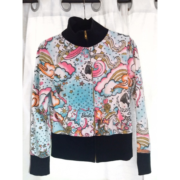 Vintage Barbie zip up sweatshirt