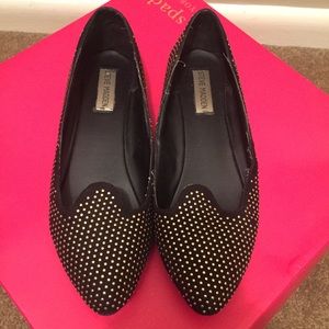 Steve Madden Gold Studded Flats