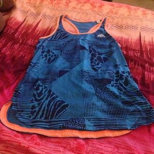 Blue work out tank
