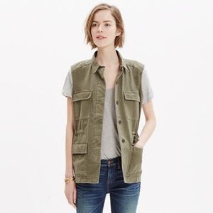 Madewell Jackets & Coats - Madewell Military Style Army Green Jacket Vest L Madewell Jackets & Coats - Madewell Military Style Army Green Jacket Vest L