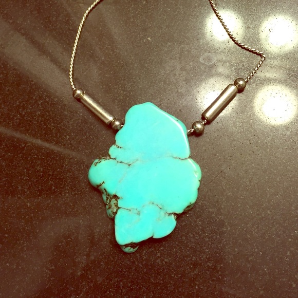 NWOT Silver and Turquoise Necklace