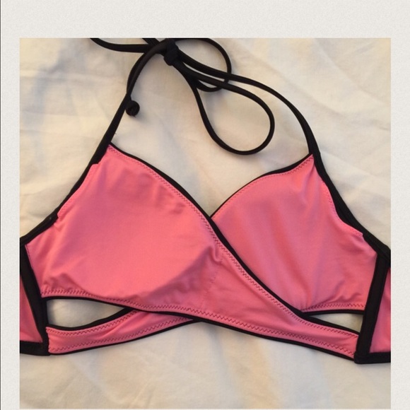 PINK bathing suit top