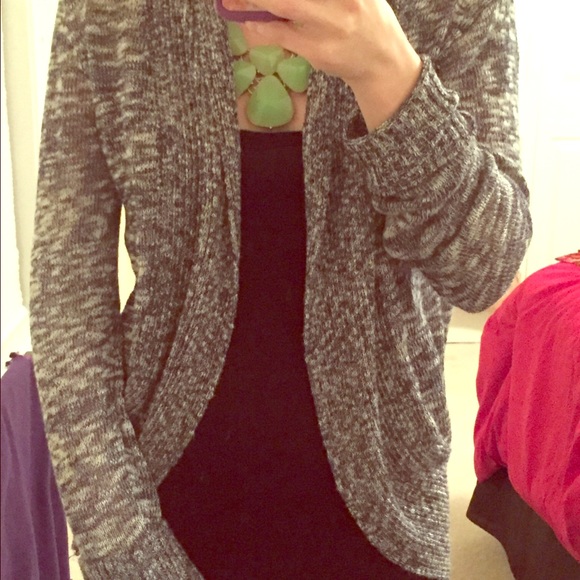Marled long cocoon cardigan - Picture 1 of 3