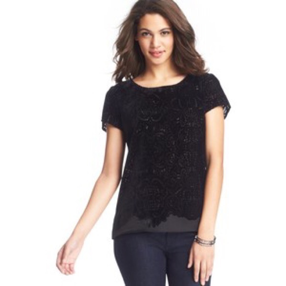 NWT: Chic LOFT Burnout Top