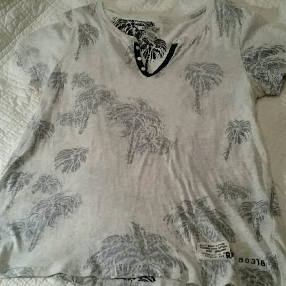 Lucky Brand Inside-out Palm Tree Shirt XL - Picture 1 of 4