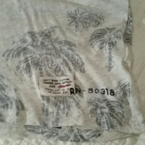 Lucky Brand Inside-out Palm Tree Shirt XL - Picture 3 of 4