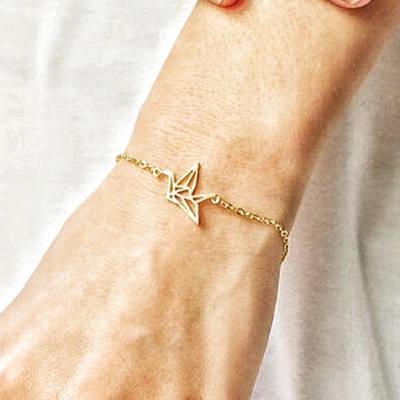 2xHP. Origami Crane Bracelet - Picture 2 of 4