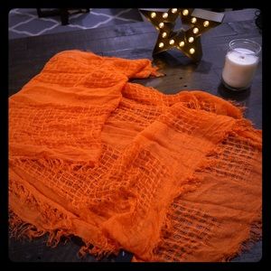 NWT: Pop of Color Orange Scarf