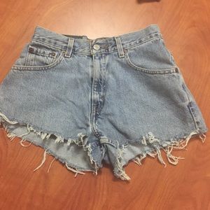 High Waisted Levi's Denim Shorts