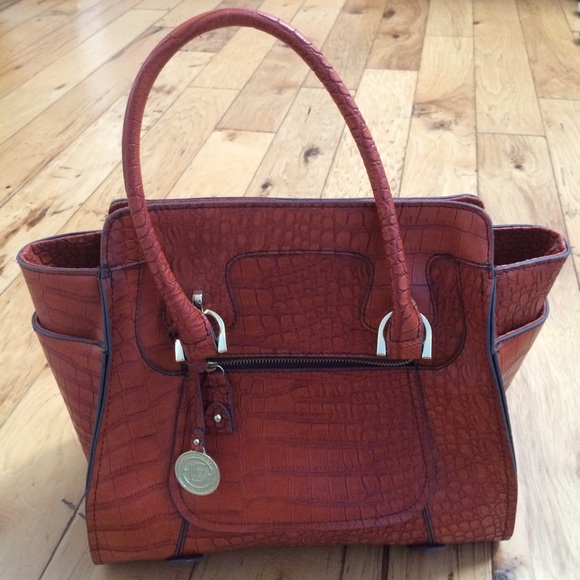 Orange Leather Purse