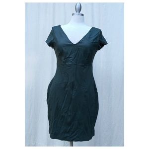 Robe Manches Courtes En Simili Cuir Vert Bailey 44 - Taille S - Occasion Excellent état
