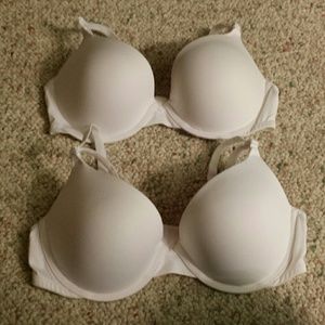 PINK 36C Push Up White Bra