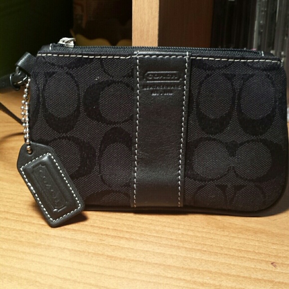 Black Coach wristlet