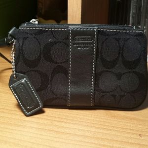 Black Coach wristlet