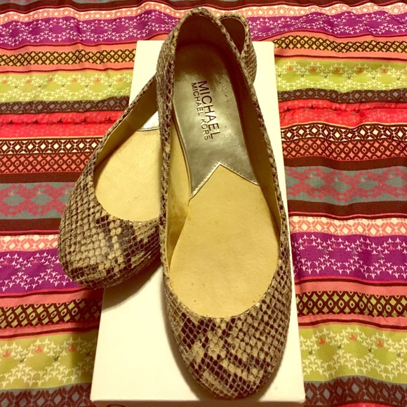 Michael Kors Snake Pattern Flats