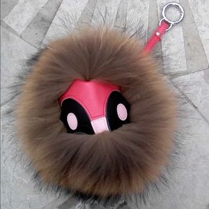 Fashion fur monster bag charm