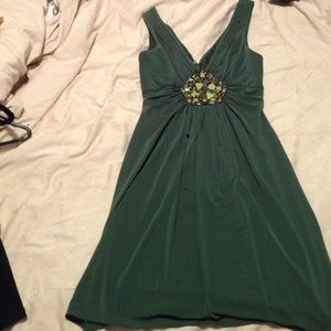 BCBG MaxAzria emerald green dress