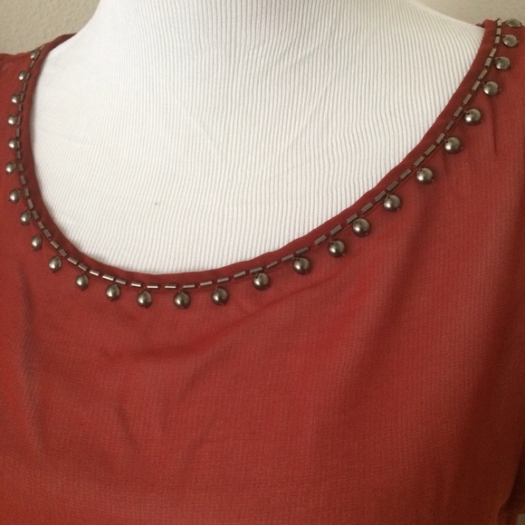 SOLD Bobeau modern grommet tunic top - Picture 4 of 4