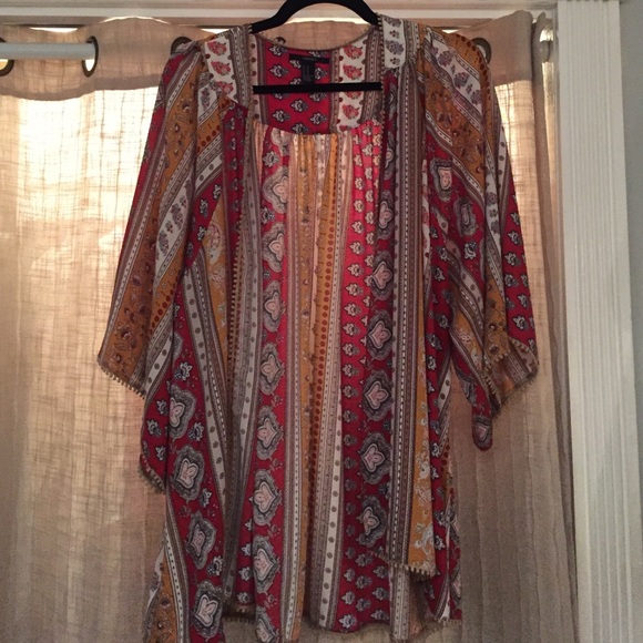 Vibrant Printed Kimono