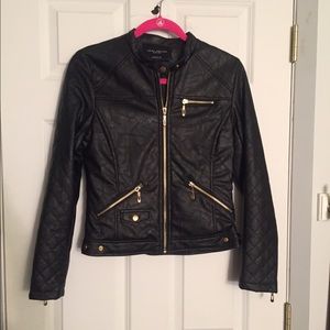 Akira faux leather black jacket **lowered price!**