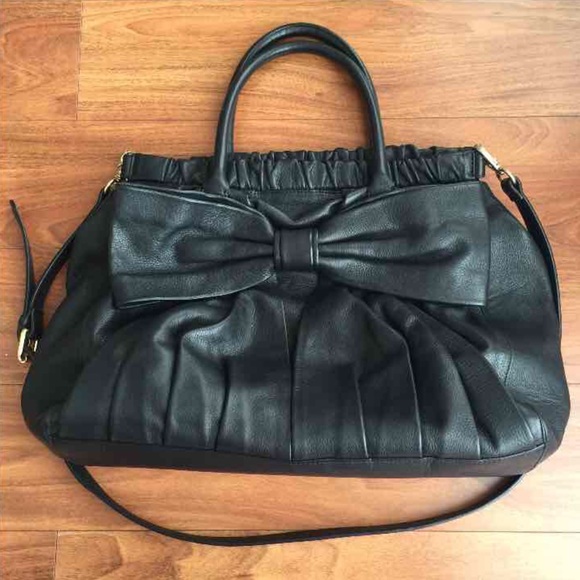 **SOLD**RED Valentino Bow Tote Bag in Black