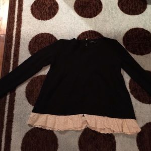 Oversized Sweater with lace detail