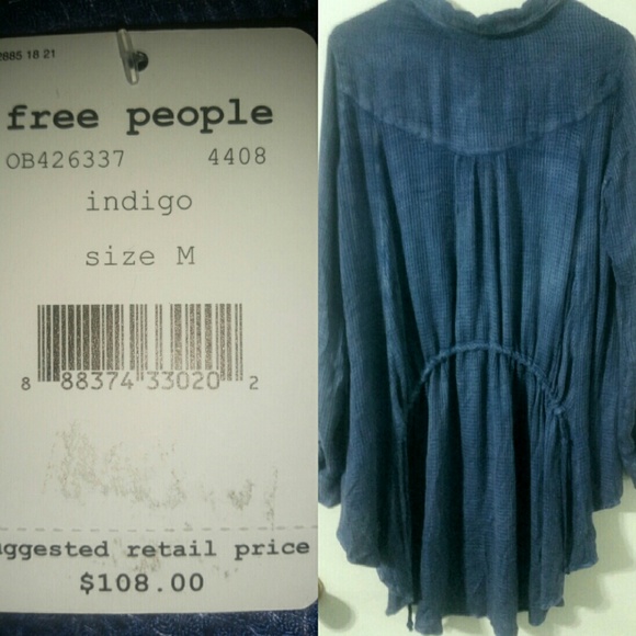 **** SOLD **** Free People "One of the Guys" Top - Picture 2 of 3